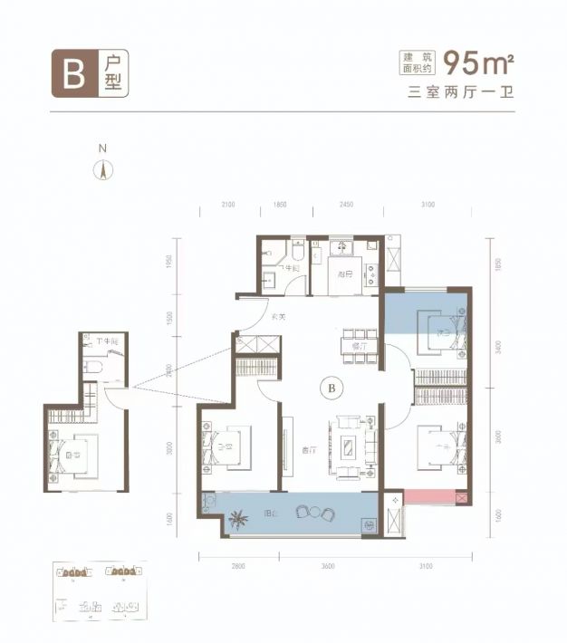 建面95